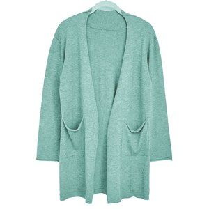 Cashmere Blend Mint Openfront Cardigan with Pockets - NWOT